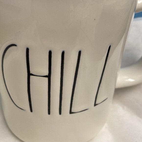 Rae Dunn Artisan Collection by Magenta “Chill” Ceramic White Mug ☕️ - Picture 3 of 12
